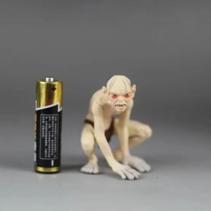 نابض بالحياة Gollum عمل الشكل شنق تأثيث المواد تذكار Hallmark دمية نموذج حقيبة مفتاح سلسلة المفاتيح قلادة هدية لعبة #4