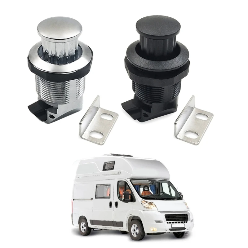 Keyless Push Button Travas, Cabinet Door Catch, Armário Fechaduras para RVs, Iates, Motorhome, Campers Móveis