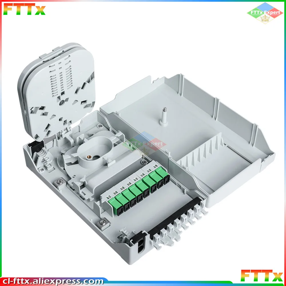 

8 Core Optical fiber distribution box wall mounted indoor & outdoor optical distribution box Fiber Optical Terminal Junction Box