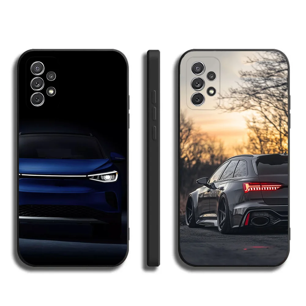 Car Phone Case For Samsung Galaxy A20,A21s,A22,A31,A32,A52,A53,A72,73,A80,A91 Cool V-VolkswagenES-Golf Soft Black Cover