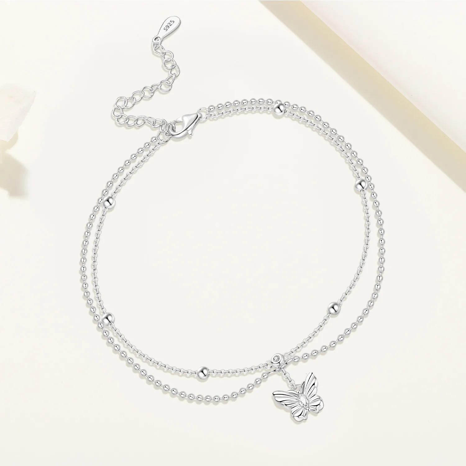 Orstarry S925 Sterling Silber Schmetterling Insekt Serie Kette Fußkettchen Frauen Dame Knöchel Armband Prom Fuß Party Schmuck Geschenke