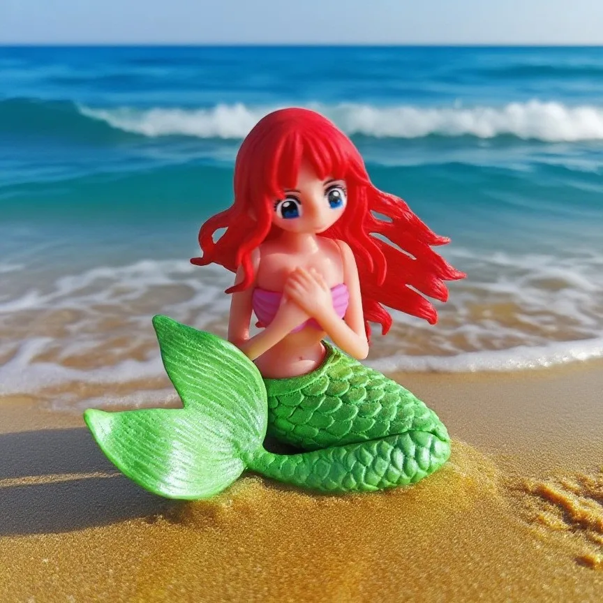 新しい可愛い人魚マイクロランドスケープ水槽飾りミニチュアフィギュアDIY PVC人形デスククラフトアクセサリー