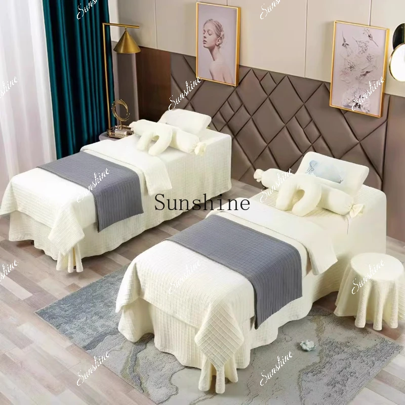 Beauty bedspread four-piece bedspread light luxury new thickened  TF