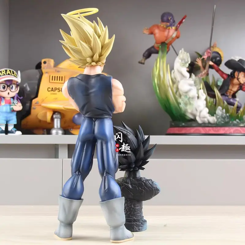 YJ Majin Vegeta Figurine with Two Heads Dragon Ball Z Action Figure 28.5cm Manga Super Saiyan Figuras Toys Anime GK Statue Model view 4