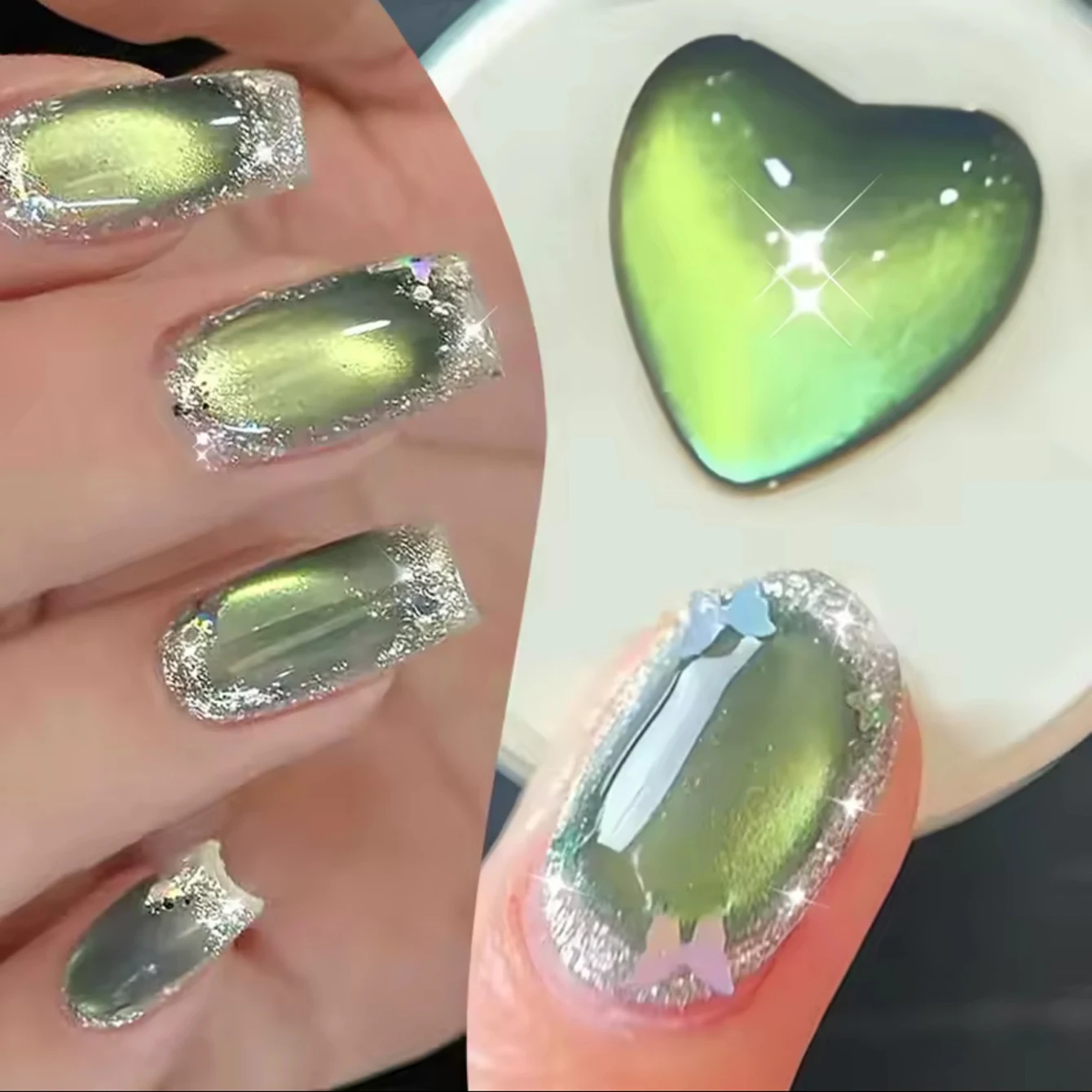 MIANEL 10ML 1SZT 2026 Zielony  – Nail Art Pink Cat Eye recenzja i cena