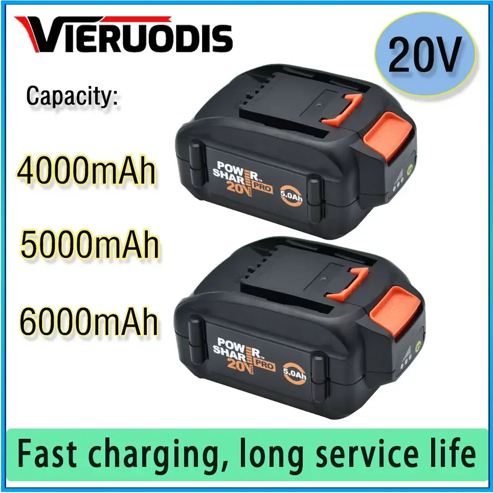 

For WORX brand new genuine WA3578 - PowerShare 20V 4.0AH/5.0AH/6.0AH lithium-ion large-capacity battery