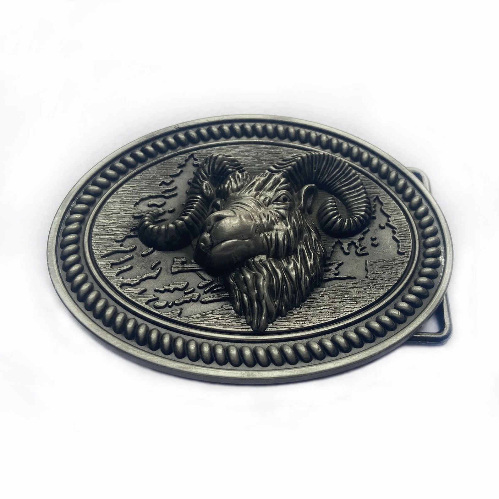 WesBuck Brand Cool Big Goat Metal Vintage Belt Buckle Handmade Homemade Accessories Waistband DIY Western Cowboy Rock Style