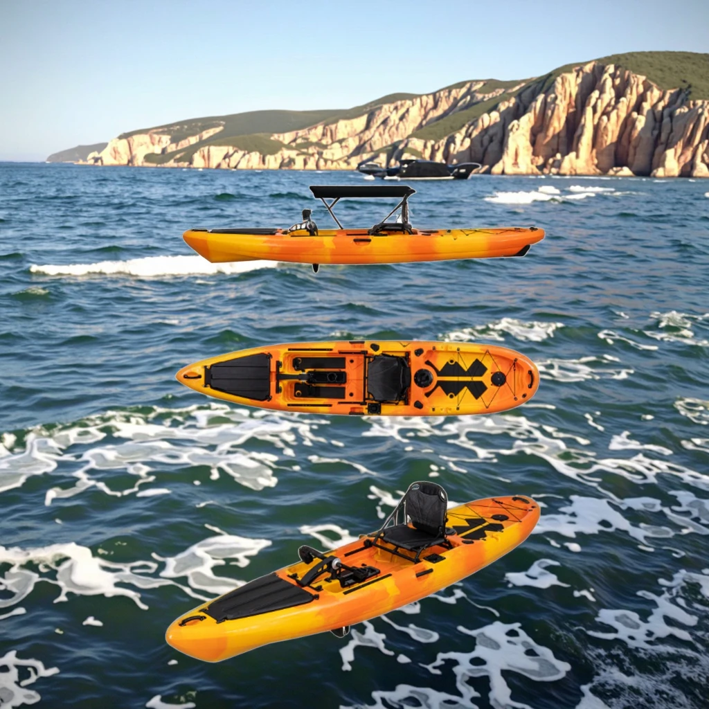 

LSF 13FT HDPE Pedal Kayak Single Paddler with Fish Finder Mount