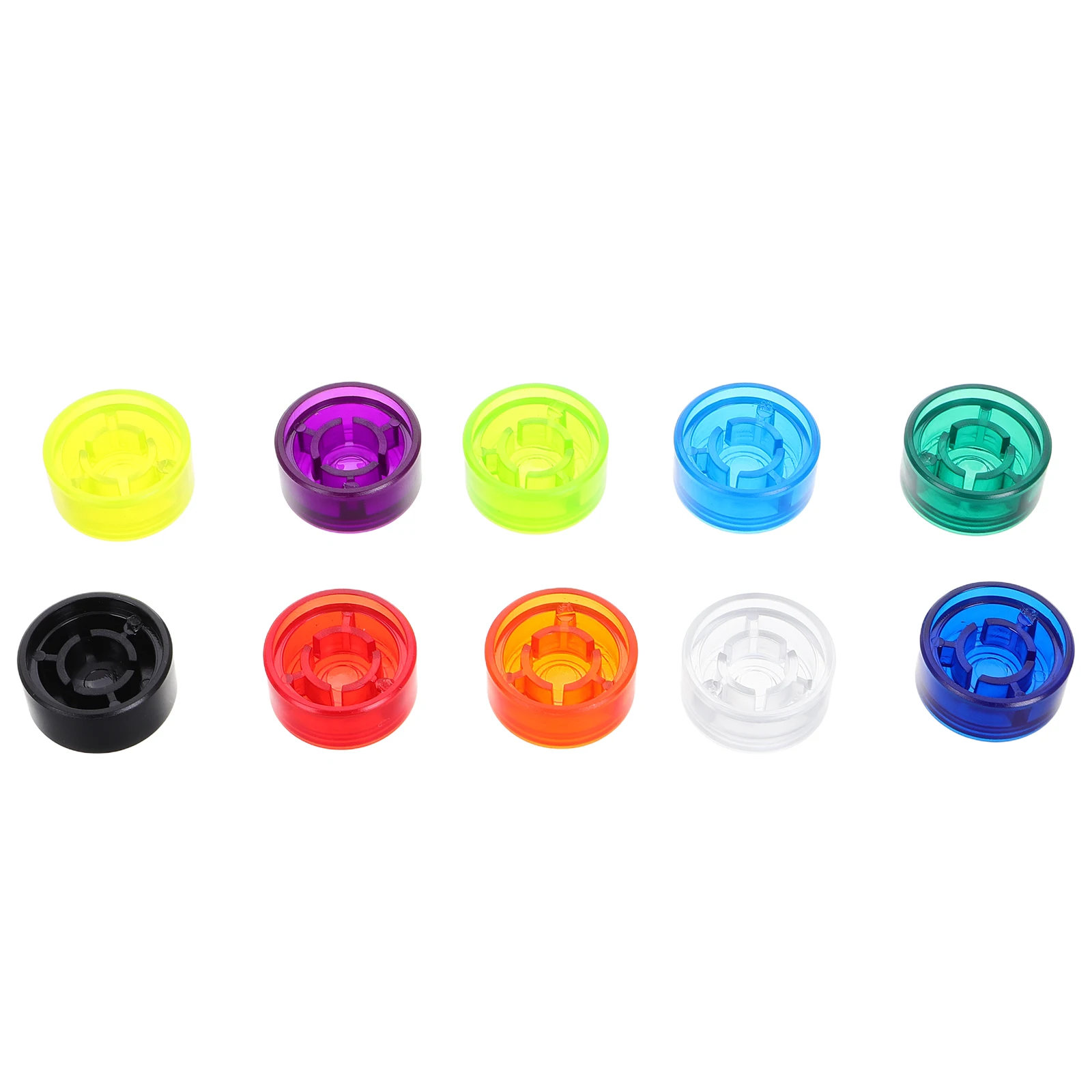 

20 Pcs Spikes Electric Guitar Effector Plastic Colorful Footswitch Toppers Protection