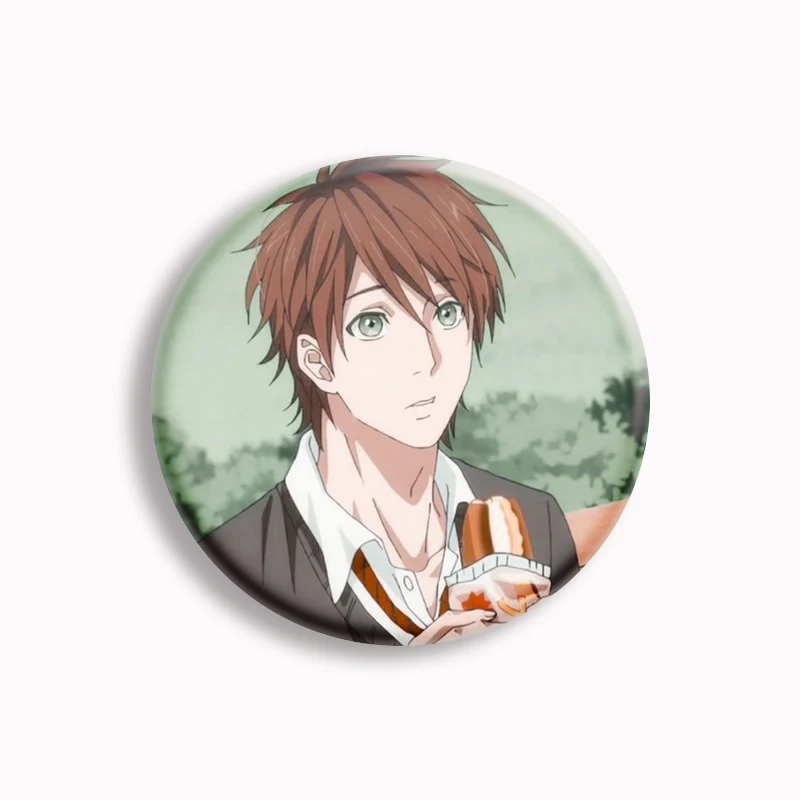 Yarichin Club Anime Button Pin Metal Badge Kawaii Yuri Ayato Yui Tamura Brooch Bag Coat Accessories Jewelry Fans Collect Gifts