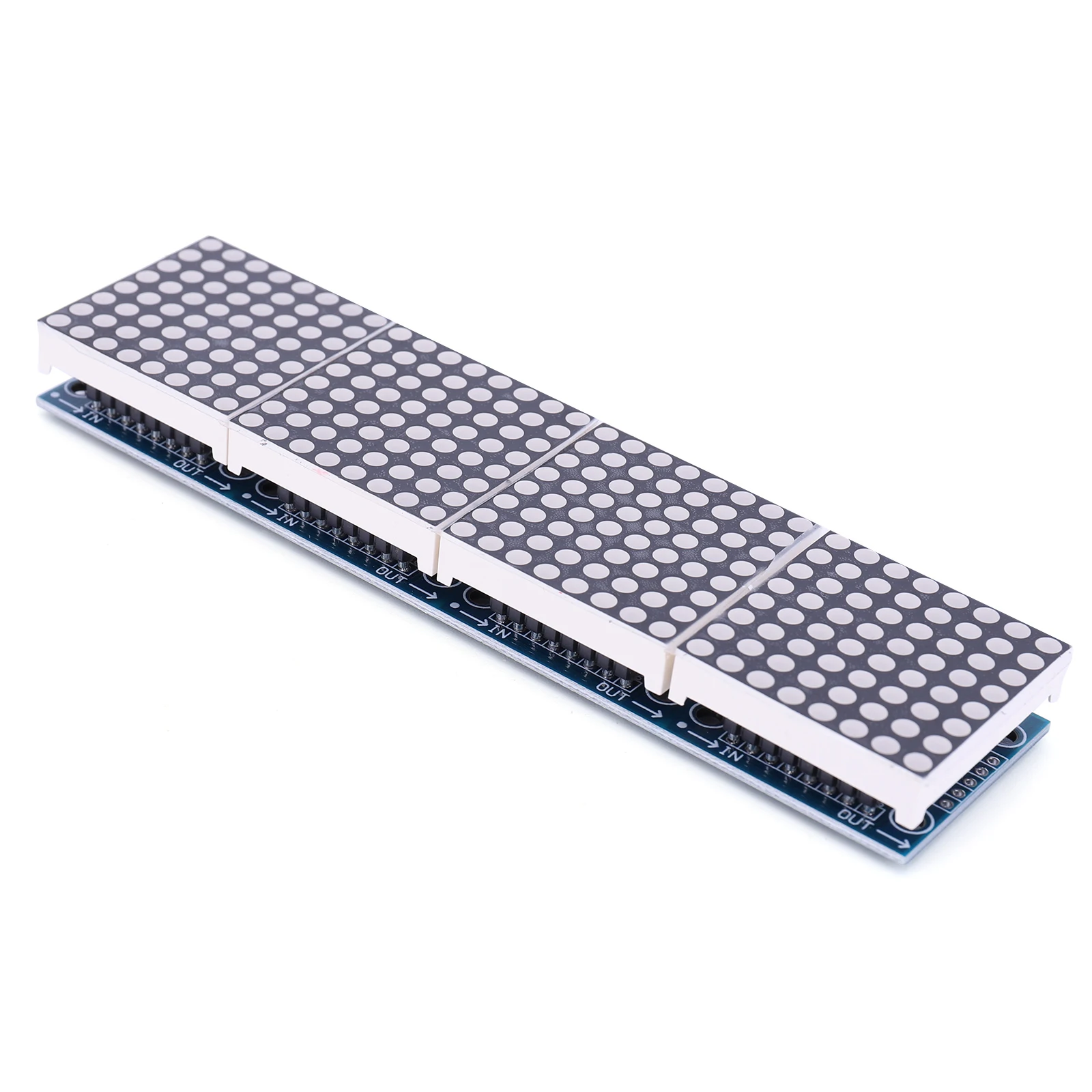 4 IN 1 Display Control Single Chip Microcomputer Module with 5Pin Wire 32x8 Dot Matrix LED Display Module MAX7219 Matrix DIY Kit