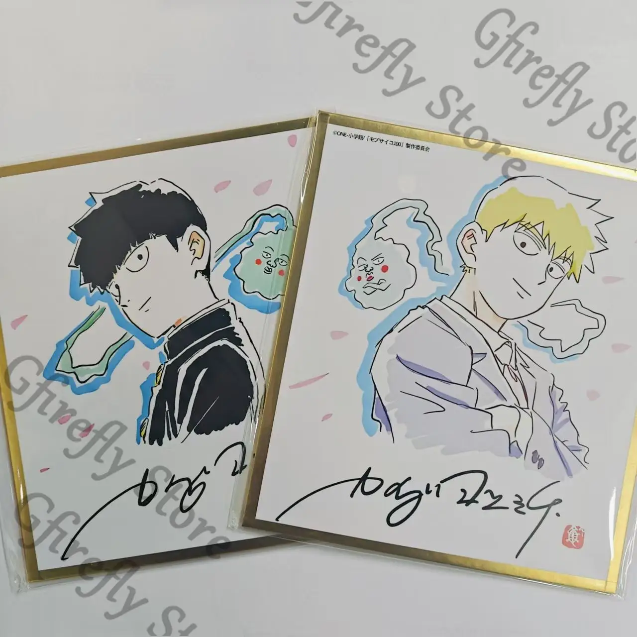 

Coloured Paper Mob Psycho 100 Paperboard Collector's Edition Anime Decoration Reigen Arataka Souvenir Kageyama Shigeo Gift