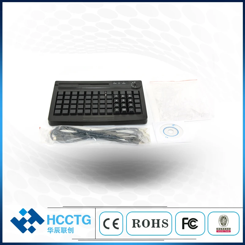 

USB Windows Programming 60 Keys POS Keyboard Black and White KB60M