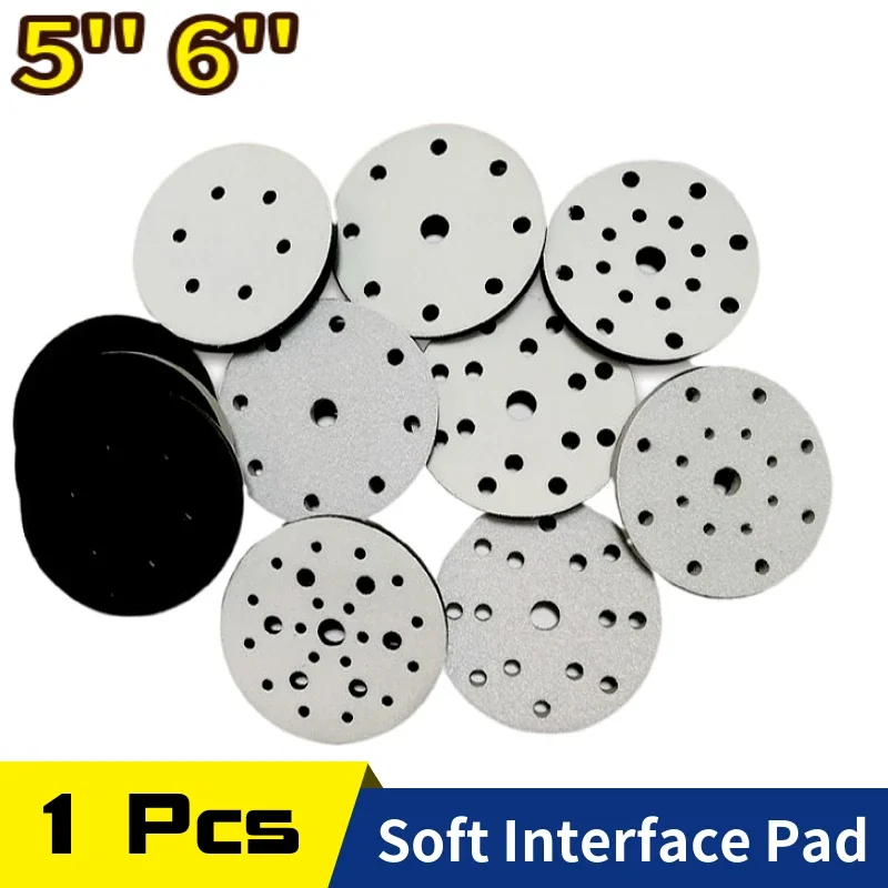 Foam Soft Interface Pad Hook Loop Sponge Cushion Protection Buffer Pad  5 Inch 6 Inch for Sanding Disc Polishing Abrasive Tools