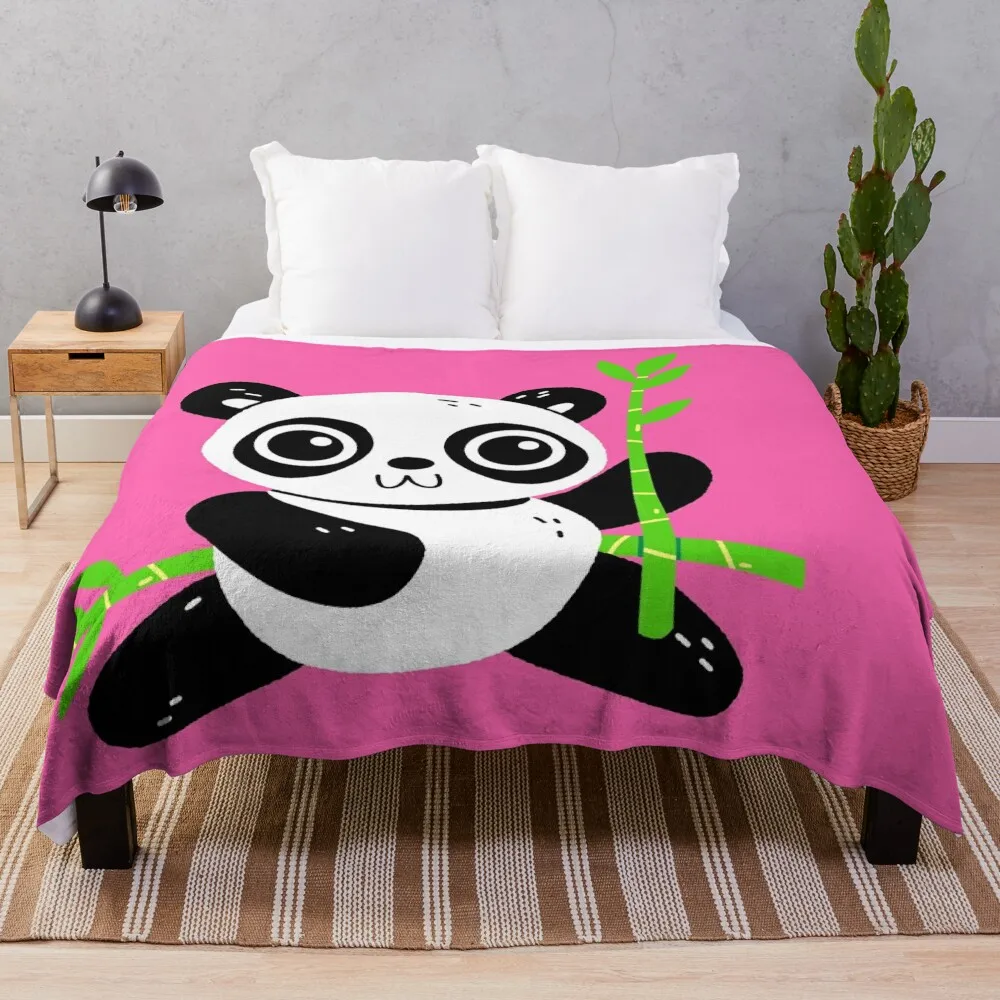 

Panda Friend Throw Blanket Summer Blankets Sofas Of Decoration Soft Plaid Blankets