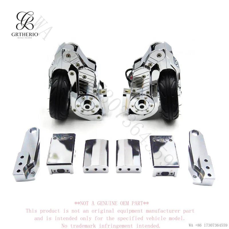 For Road Glide Honda Gold Wing GL1800 Motorcycle Landing Gear Steel Side Stabilizer Training Wheels Black Chrome -tip Anti-f