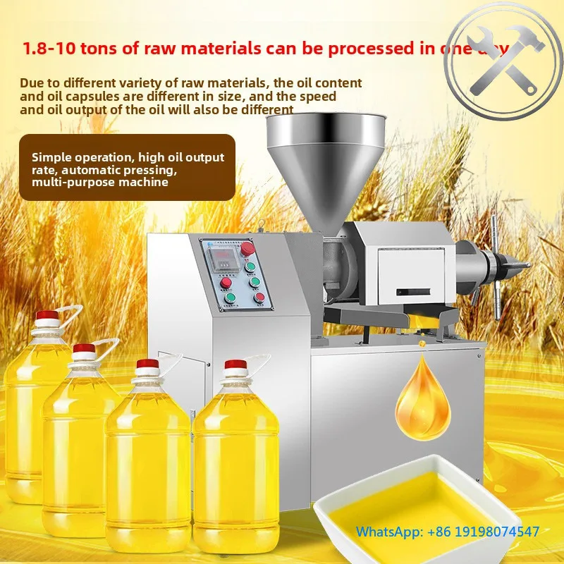 

Multifunctional Automatic Oil Press Machin Small Workshop Equipment For Rural Business