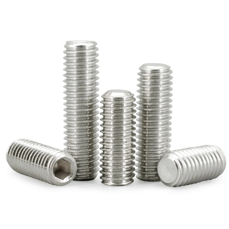 10 шт./лот установочный винт с шестигранной головкой и плоской головкой с шестигранной головкой M2 M2.5 M3 M4 M5 M6 M8 M10 M12 M14 M16 Нержавеющая сталь без головки