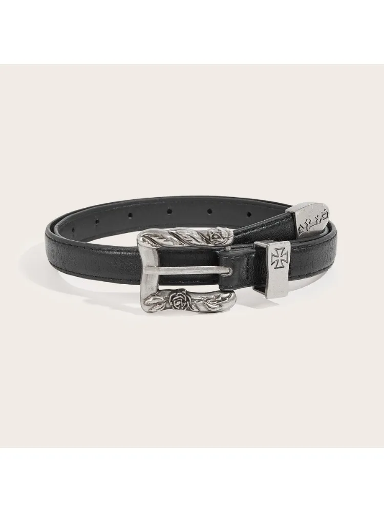 Unisex Nostalgic Erd Belt Cross Melancholic Second-generation Belt Design High Quality Braided Fashion Punk Belt for Men Women