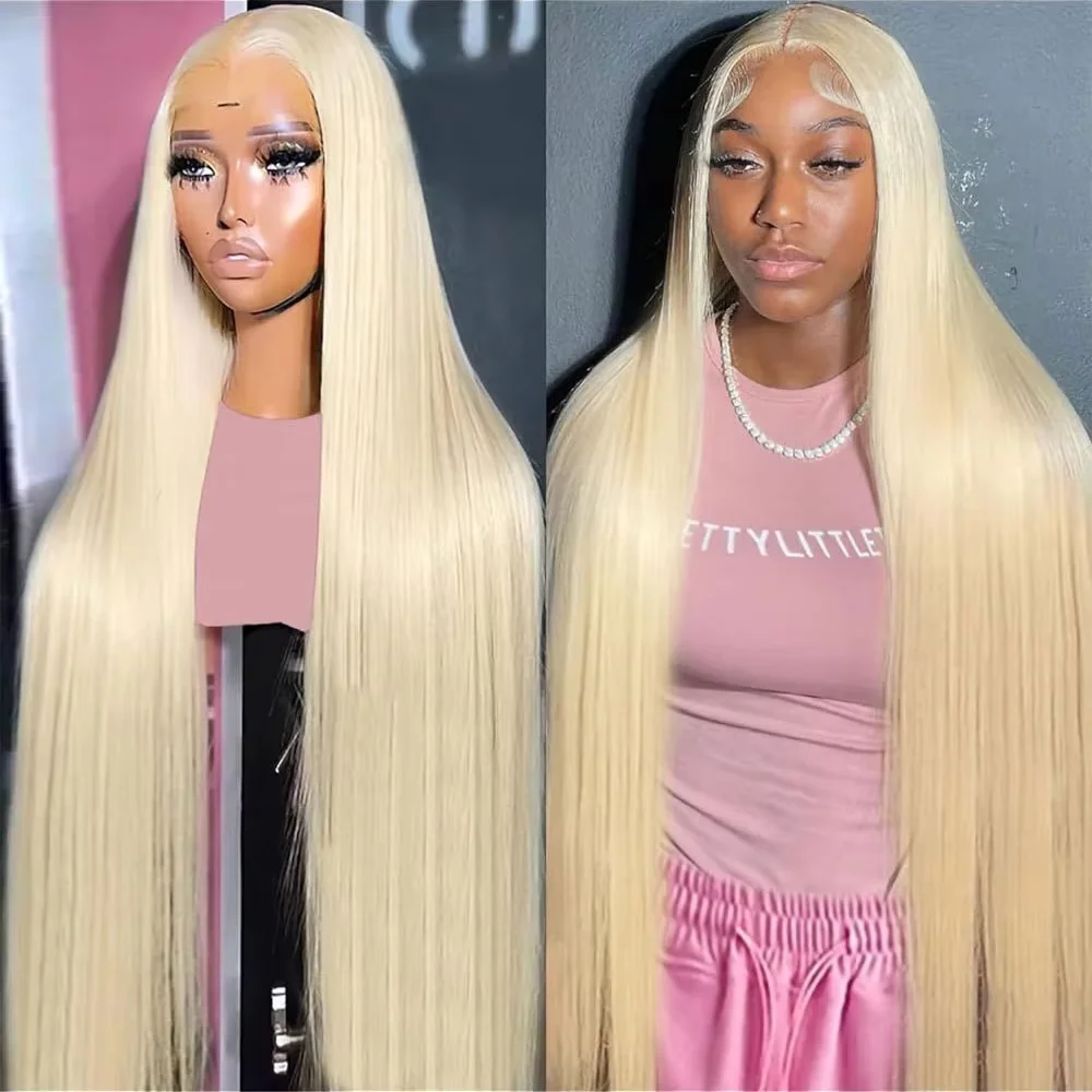 613 Straight Blonde Colored 13x6 HD Lace Front Wig Human Hair Brazilian Transparent 13x4 Lace Frontal Wigs Remy For Black Women