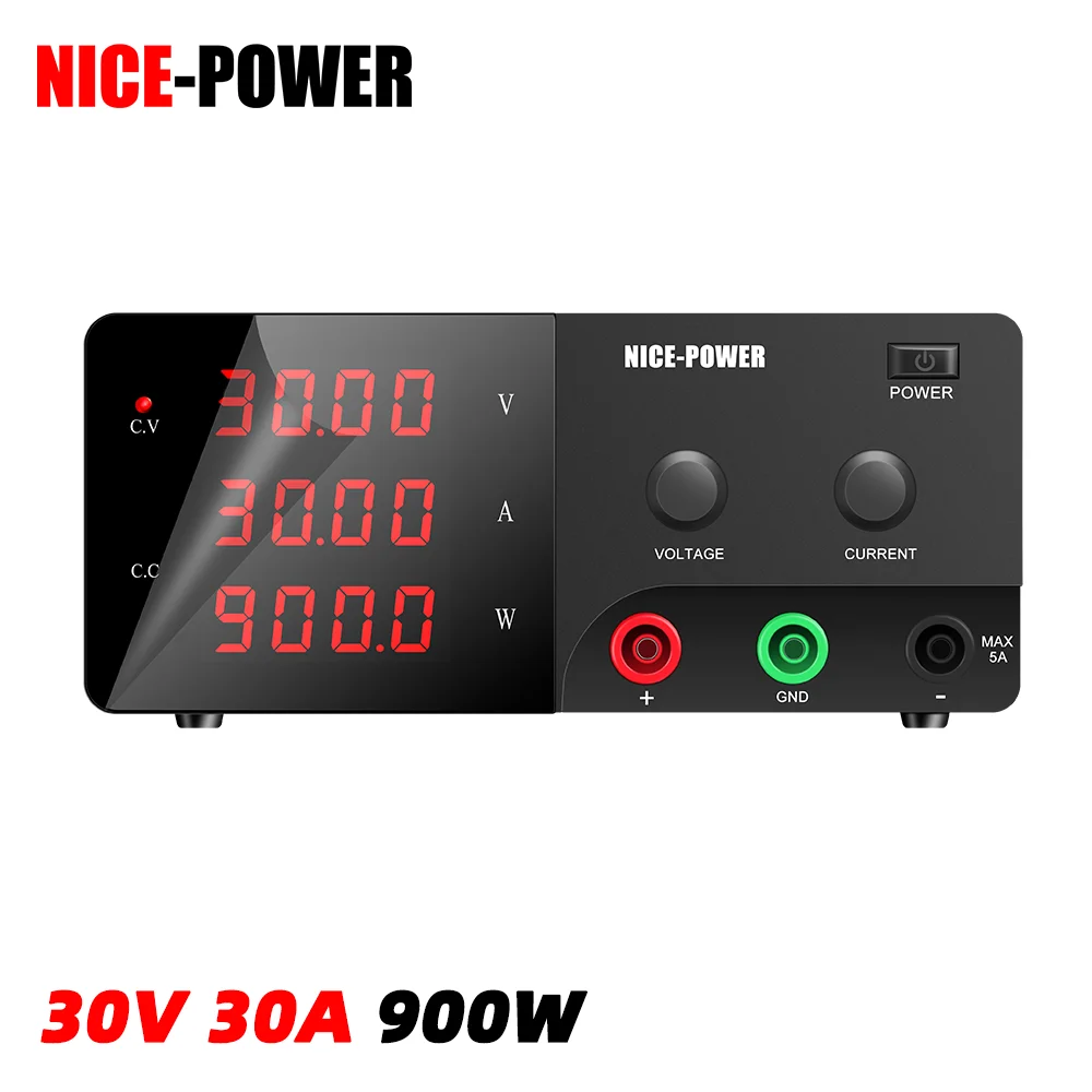 NICE-POWER R-SPS3030 900W DC fonte de alimentação de alta potência 30V 30A com fonte de alta corrente/portas de saída dupla traseira USB/RS-232/RS485 opcional