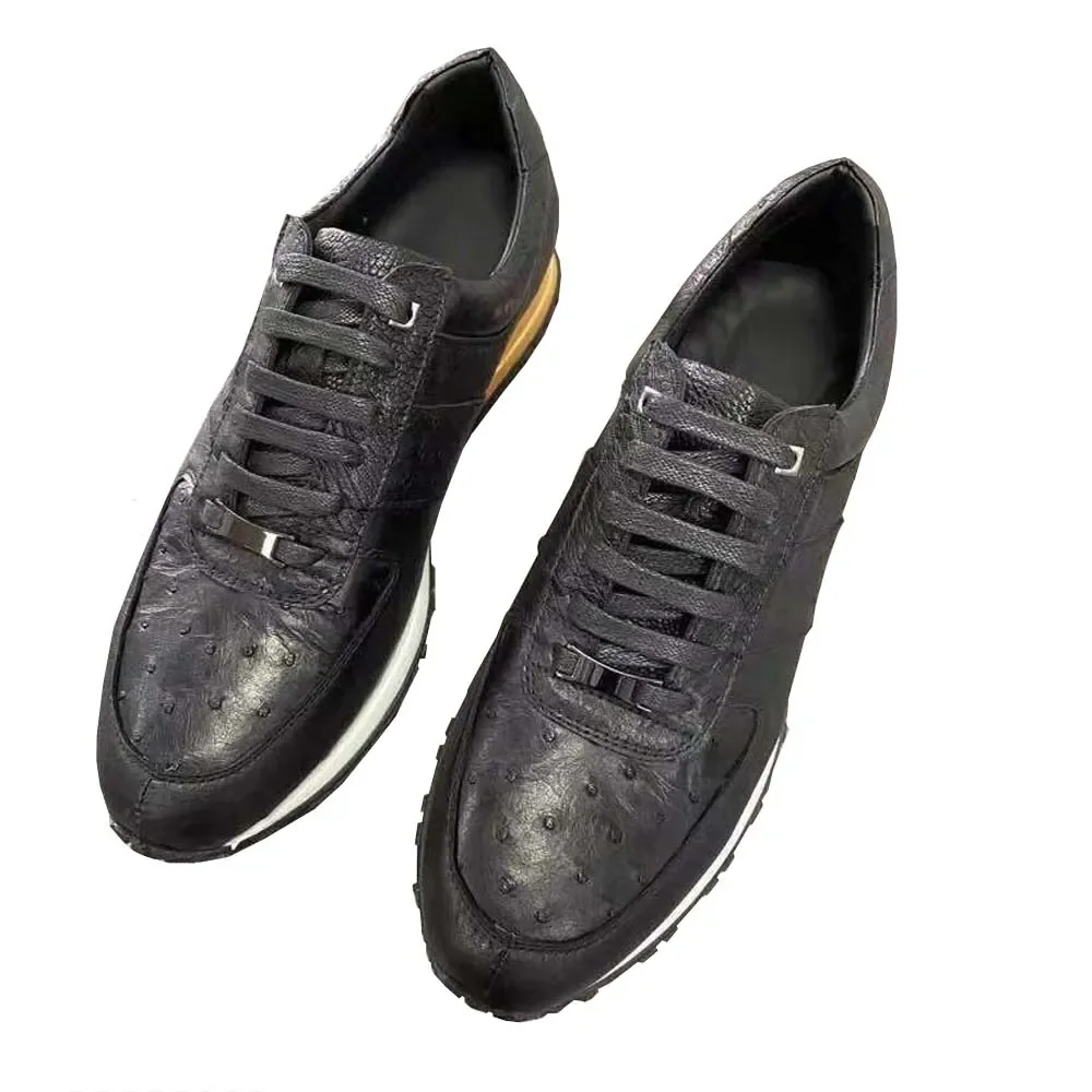 hexiaofengdedian men ostrich shoes  male leisure