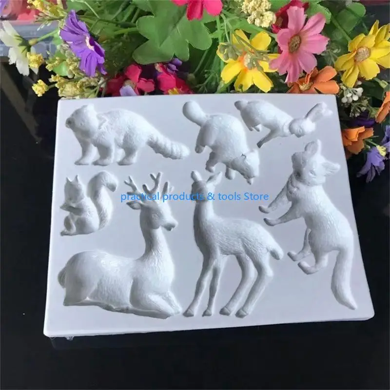 ANIMALI FORESCIO 77JB Deer Stampi coniglio MAPPIONI CUSCINE CAMPIO SAPON FAMIGLIA FAMIGLIA