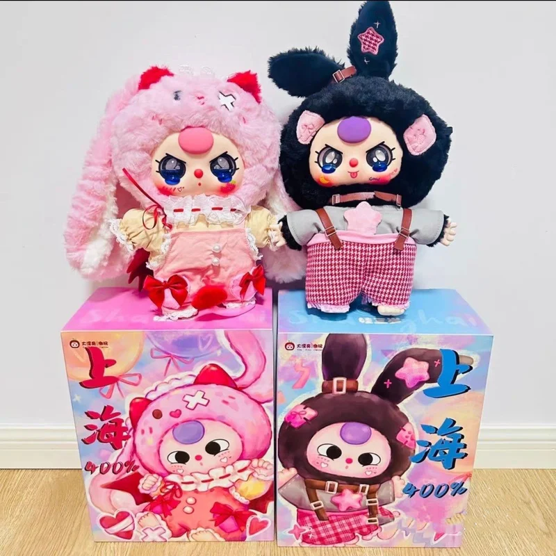 

Genuine Babythree 400% limited edition vinyl face doll series Xi 'an, Beijing, Hangzhou twin festival sisters couple gifts