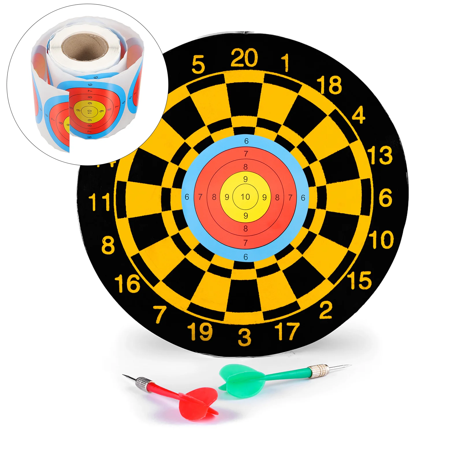 

Archery Target Paper Stickers Circle Splatter Targets Papers 76x76cm Fluorescent Practice