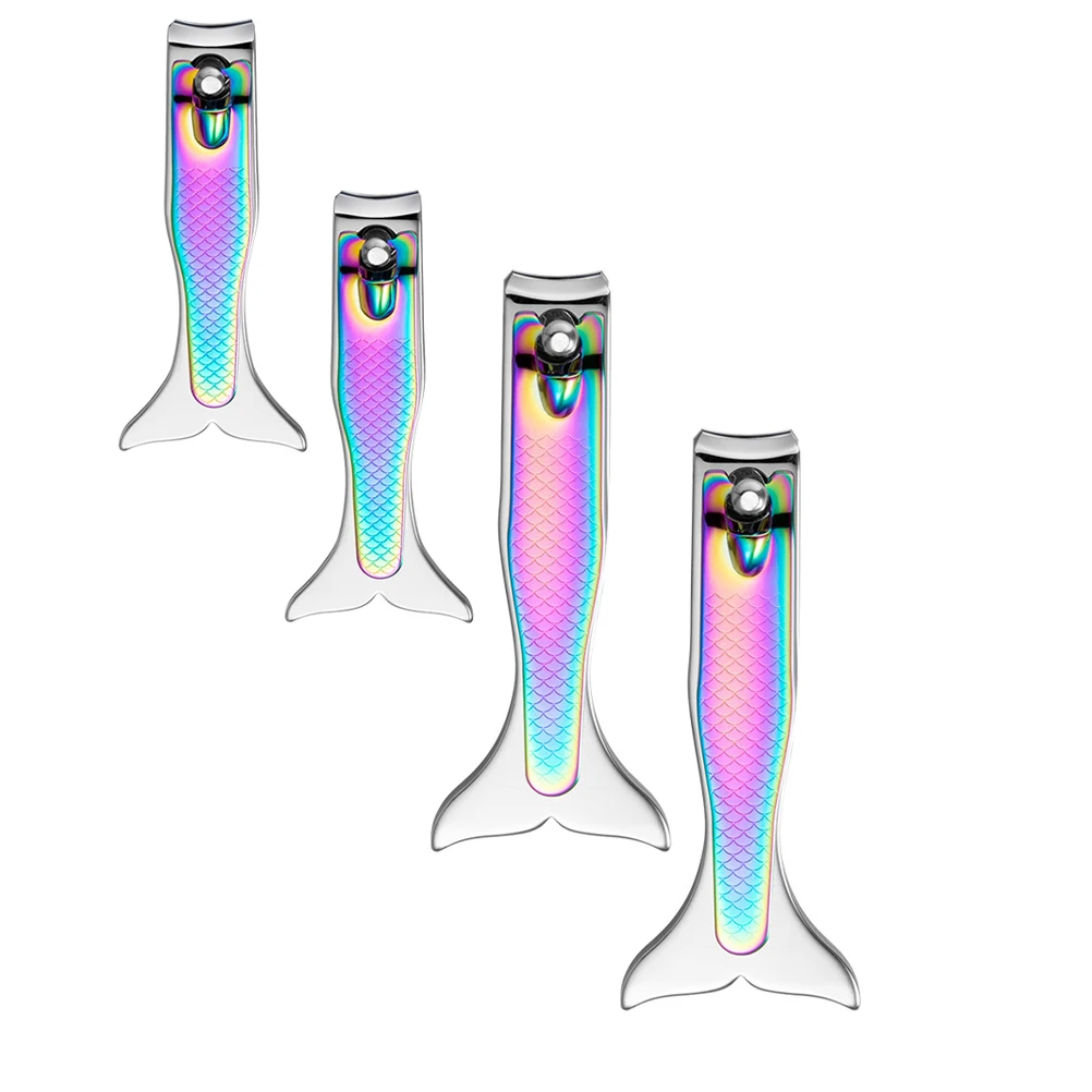 

4Pcs Clippers Steel Durable Manicure Tools for Trimming File Nail Trimming Tool Salon Home Use Nail Care Supply