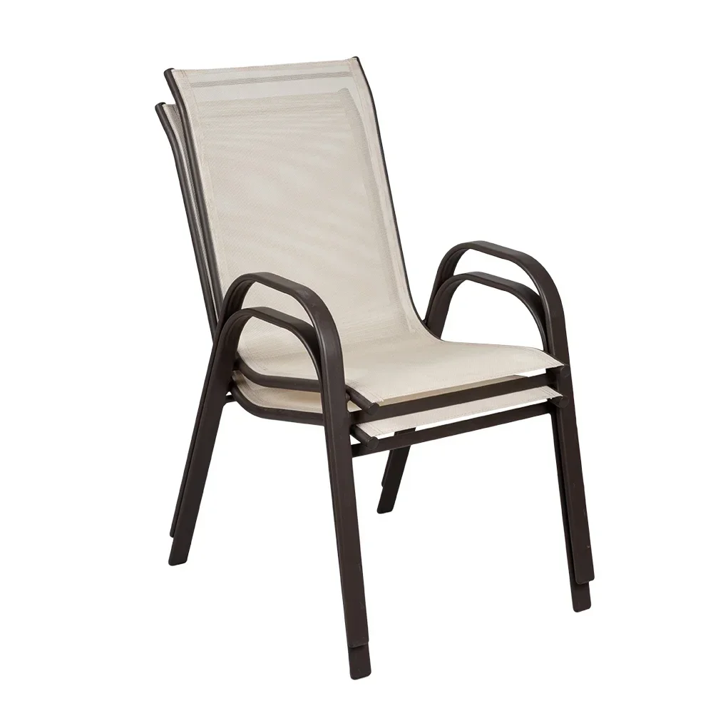 Hot Sell Cheap Steel Frame Bistro Chair Mesh Garden Chair Outdoor Patio Chairs