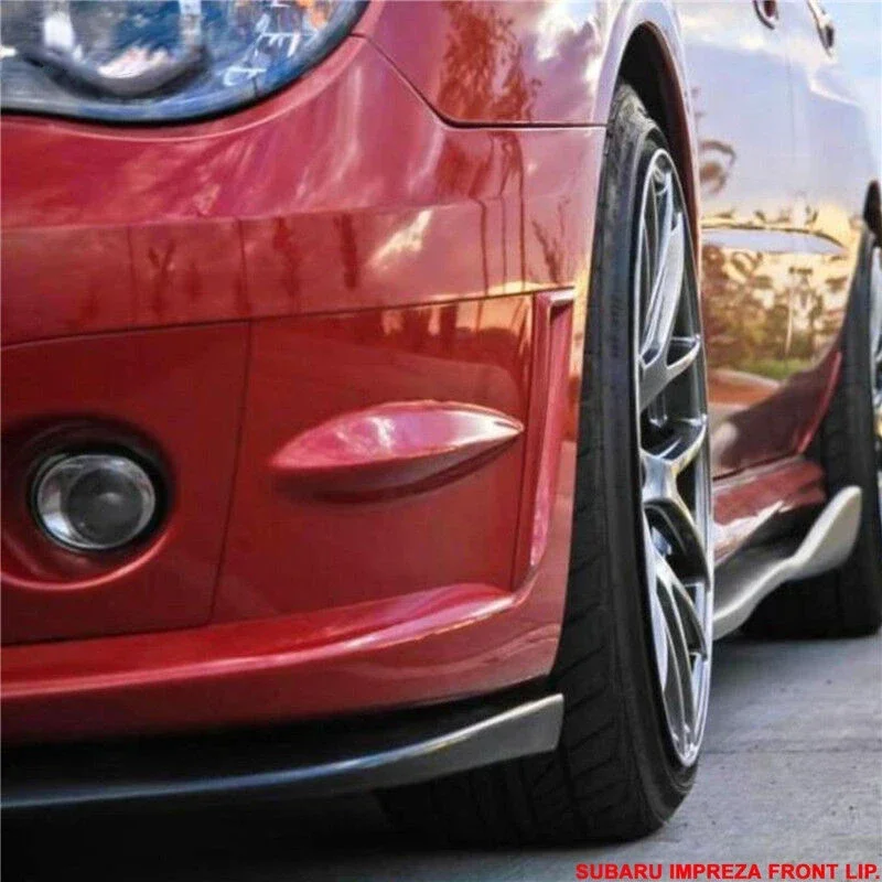 Fits 06-07 Subaru Impreza WRX STI S204 Front Bumper Lip 3 PCS Spoiler Splitter PP Front Lip Corner Auto Parts