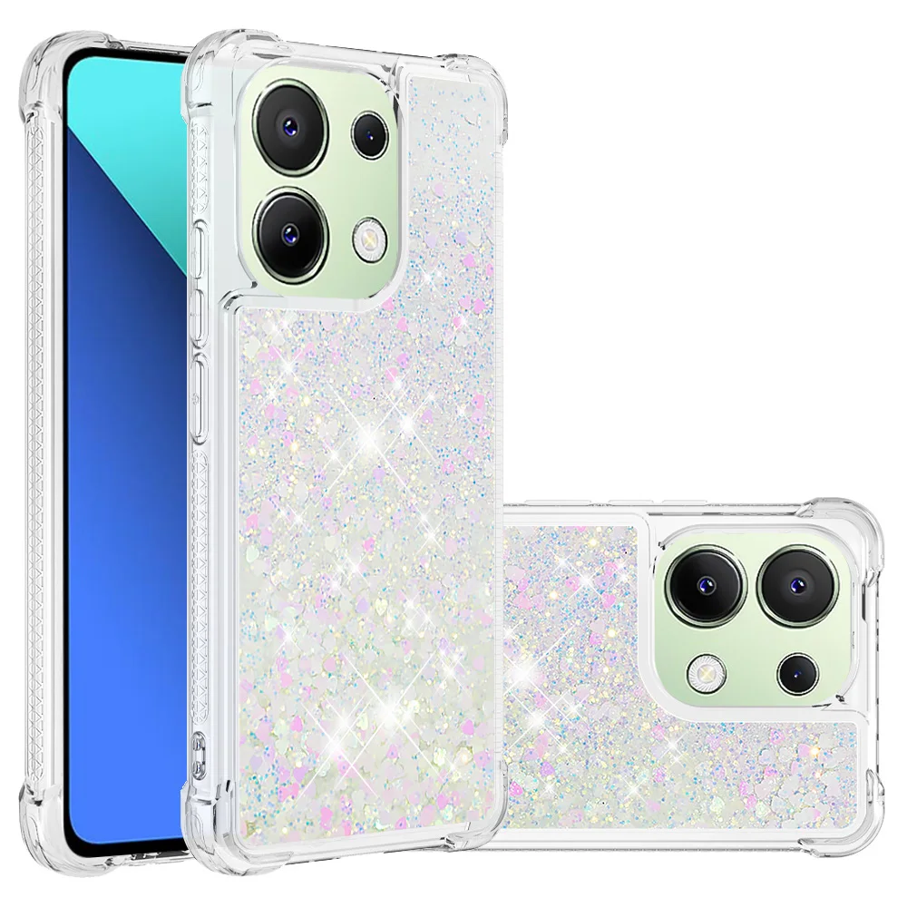 Quicksand Glitter Phone Case For Redmi A3 Note 13 Pro Plus 5G For Xiaomi POCO M6 Pro 4G X6 Pro