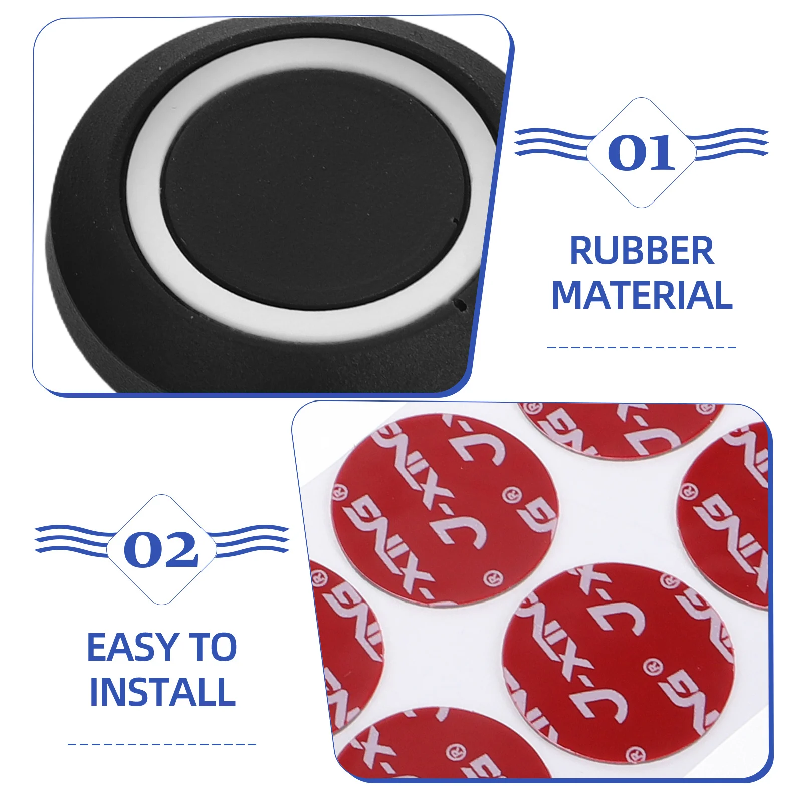 Protectores de borde de puerta de coche, Protector anticolisión Universal de goma, prevención de arañazos, Protector de parachoques de coche para camión Suv, 10 Uds.