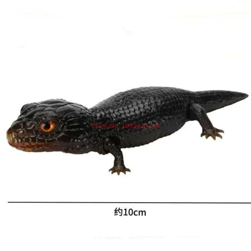 Original Bandai Gashapon Big Biological Map Gecko Lizard Blue-tongued Skink Simulation Movable Animal Action Figure Model Toys