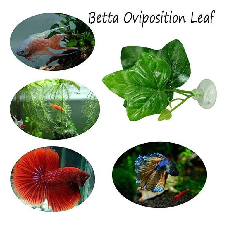 

New Fish Tank Aquarium Artificial Leaf Betta Fish Rest Spawning Ornamental Plant Betta Fish Play Relax Hide Leaf Hammock