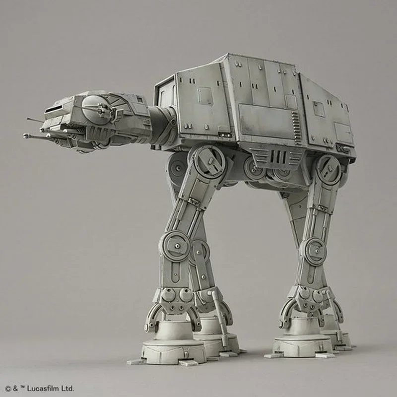 In Stock Original Bandai 1/144 Star Wars AT-AT All-terrain Armored Walker Assembly Anime Action Figure Model Toy Collection Gift