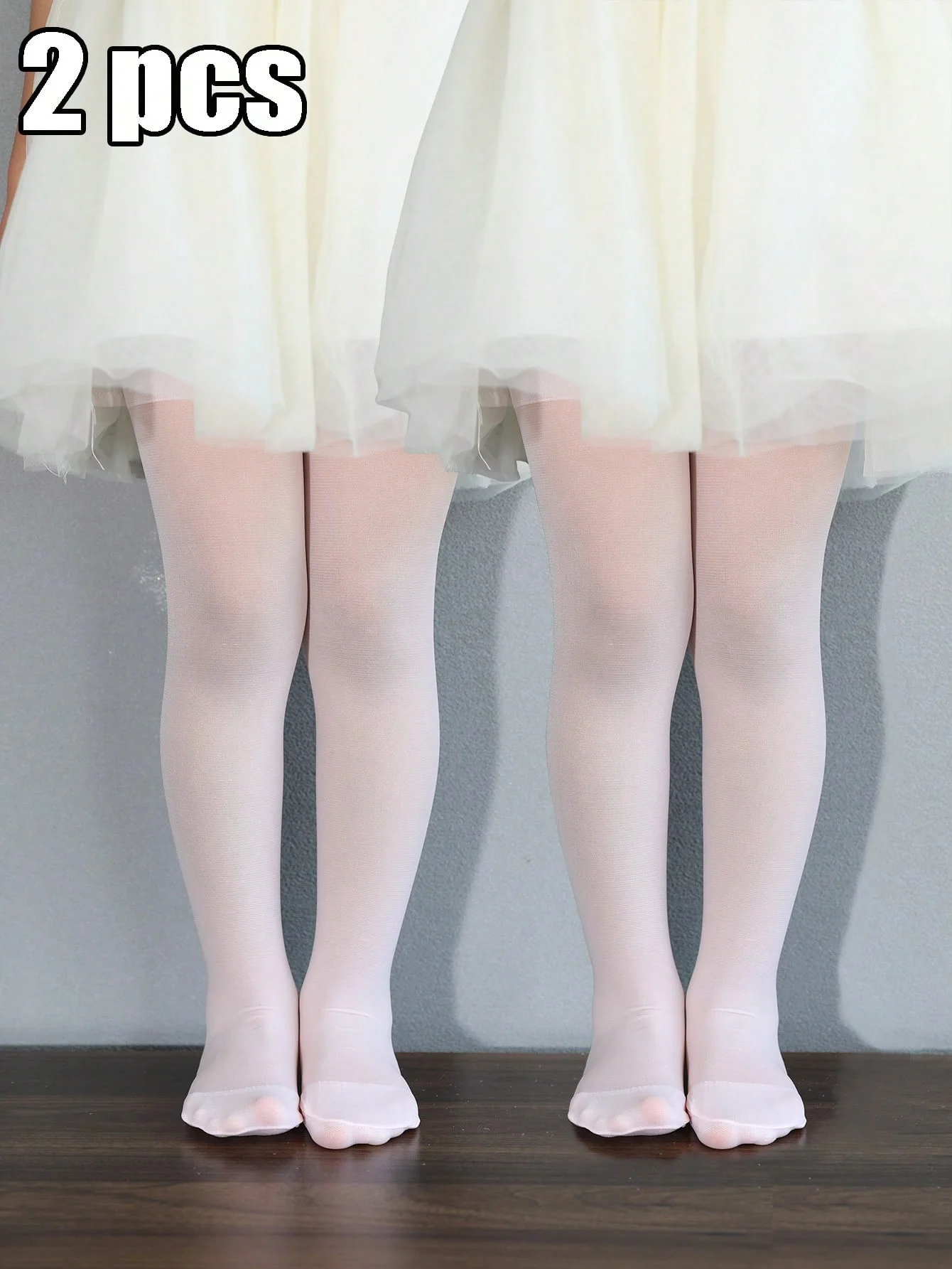 2 Pairs of Summer Kids Pantyhoses,Children's Fashion Solid Color Ballet Tights Stockings,Soft Thin Breathable Leggings for Girls