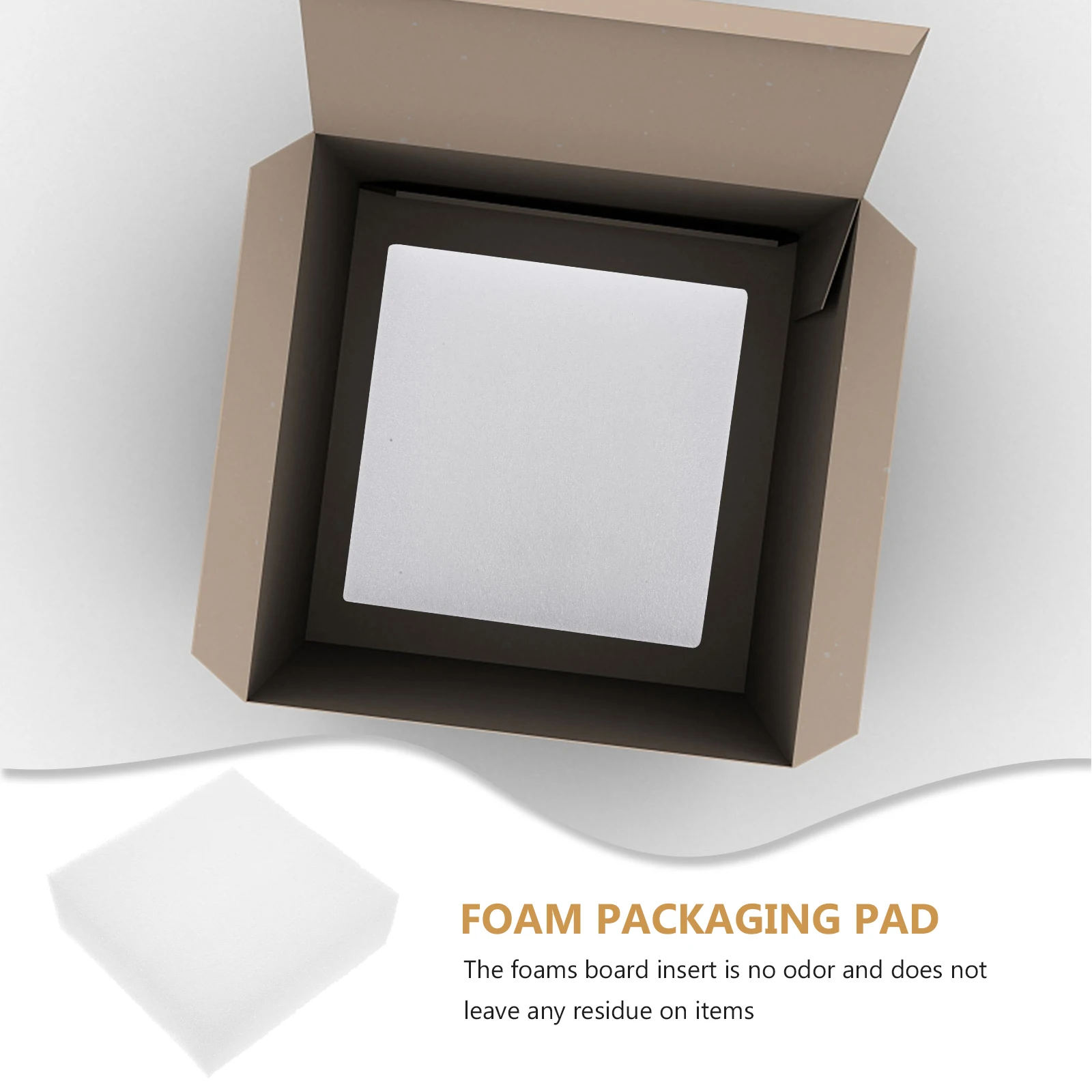 

4pcs White Cotton Foam Pads 15x15x5cm Packaging Liner Cushion Inserts for Crafts Shockproof Shipping foam packaging