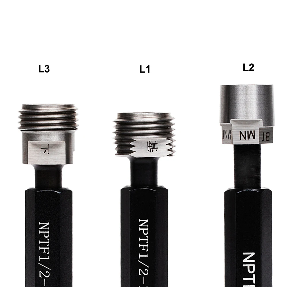 Imagem -05 - Americano Afilado Tubo Plug Gauge Conjunto 60 Graus Dryseal Tubulação Roscas Calibres Gage Nptf Nptf1 16 2