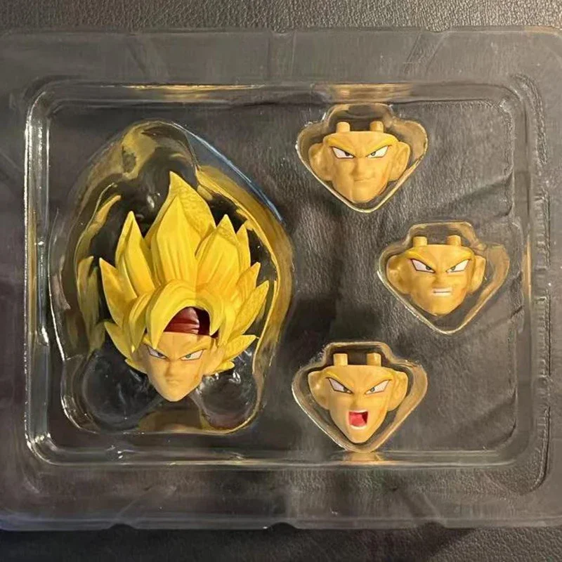Figura de Dragon Ball, caballo demoníaco Poseable encantado, Bardock, cabeza de Super Saiyan, accesorio esculpido, decoración de dibujos animados, bonito regalo de cumpleaños