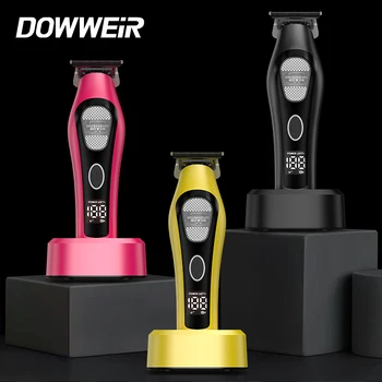 DOWWEIR K80 Professional Hair Clipper for Men DLC Blade External Rotor Brushless Motor with Base Charger Display Hair Trimmer - Image 5