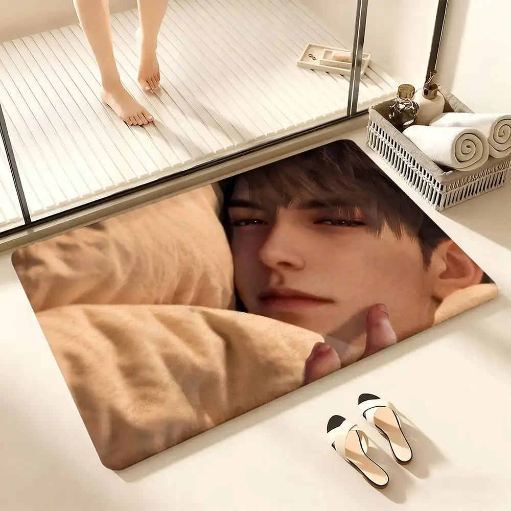 

Deepspeace Love C-Caleb Floor Mat Cozy Flannel Soft Thick Non-Slip Mat For Living Room Bedroom Kitchen Decor Rugs