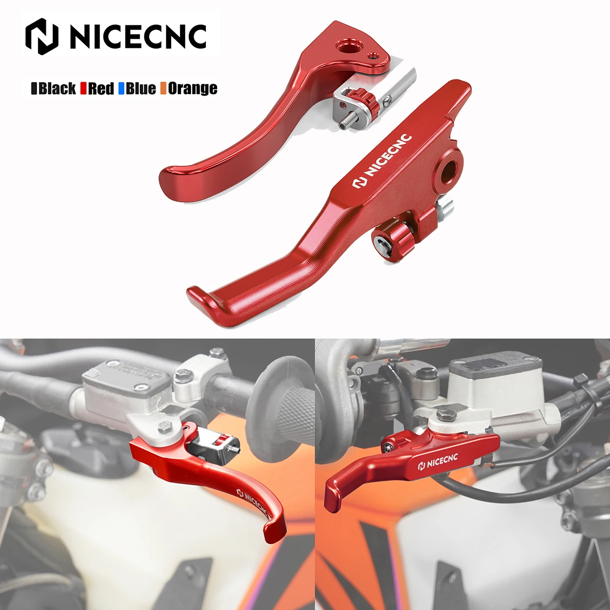 

For GASGAS GAS GAS EX MC 125 250 300 350 450 250F 350F 450F 2021 2022 2023 Shorty Brake Lever & Clutch Lever NiceCNC Motocross