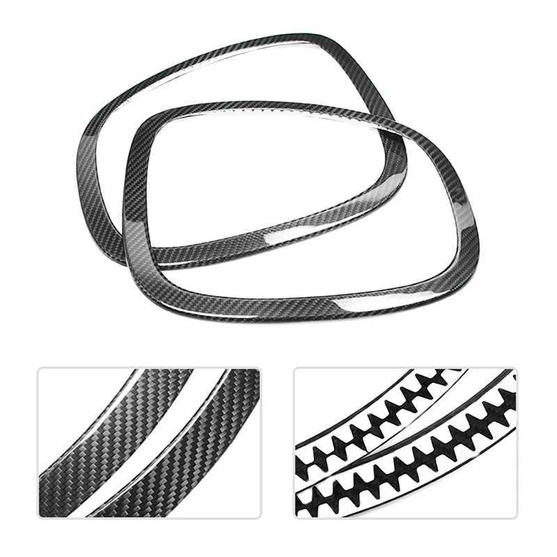 Real Carbon Fiber Headlight Trim Ring & Tail Light Frame For Mini Cooper F55 F56 F57 2014-2019 51137300631,51712285495