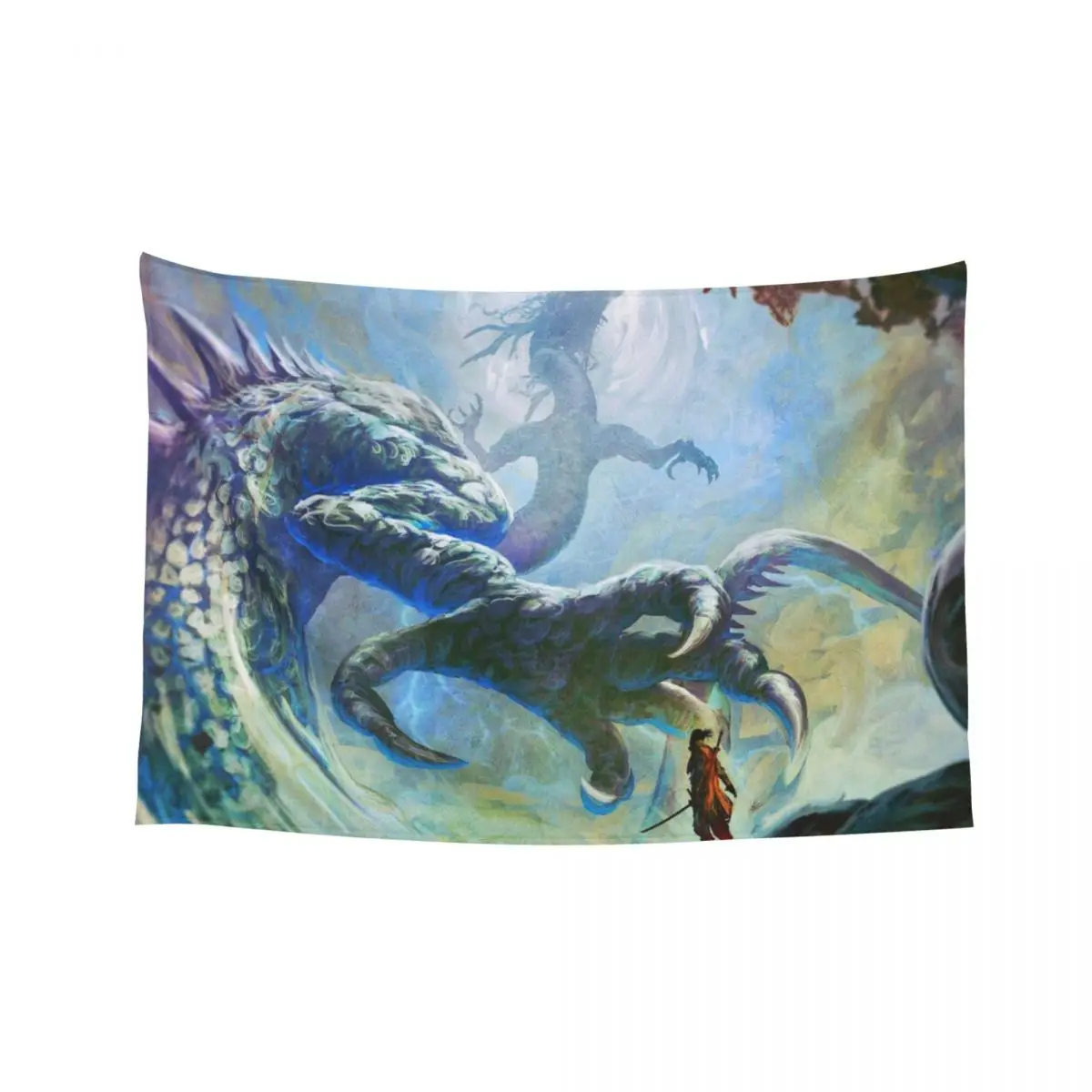 

The wolf and the eternal dragon Tapestry Tapete For The Wall Aesthetic Room Decorations Art Mural Decor For Bedroom Tapestry