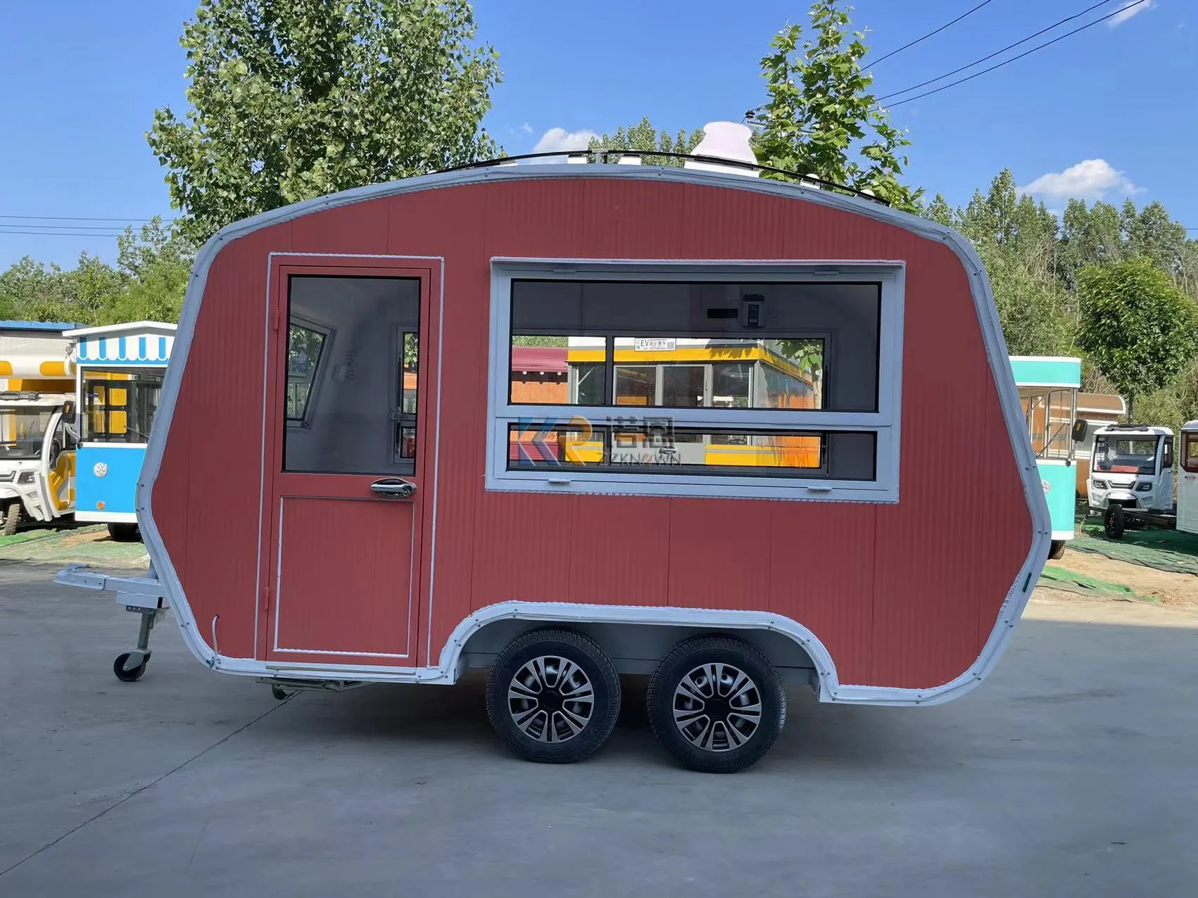 Mobile Küche Food Trailer voll ausgestattet USA Fast Coffee Trailer Food Truck Herstellung Street Food Cart Eis wagen Kiosk