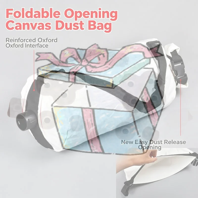 Drywall Sander Dust Collection Bag Long-Lasting Drywall Sander Dust Bag Foldable Tear-Resistant For Contractors, Woodworking