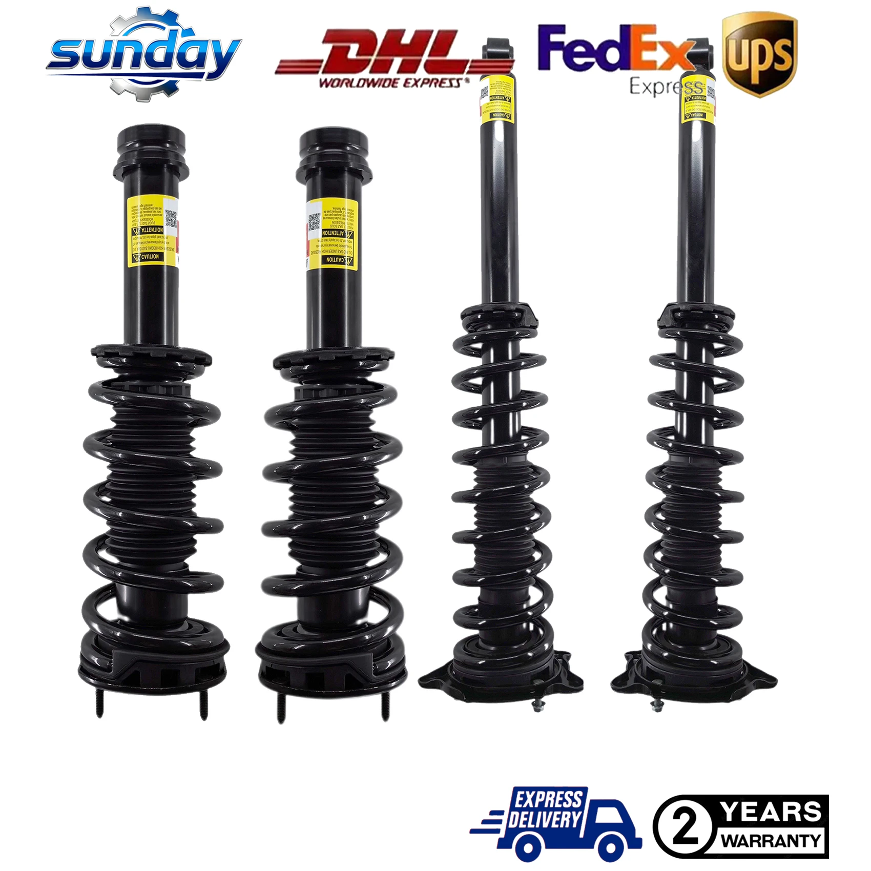 

4pcs Front And Rear Spring Suspension Shock Absorber Strut 103060701C For Tesla Model S AWD 60D 70D 75D P85D P90D 2015-2019