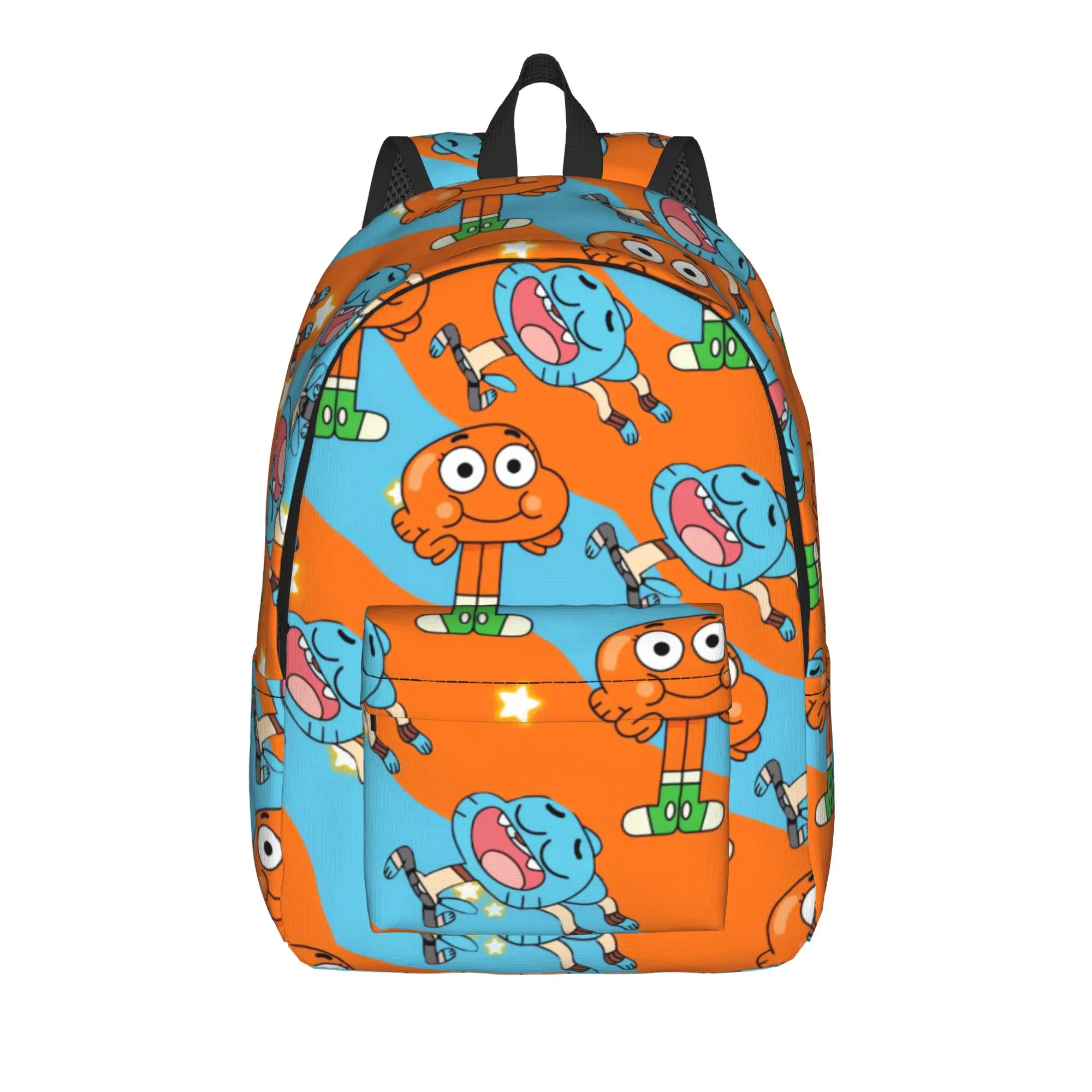 Gumball Gum Ball Watterson Amazing Cartoon Backpack  Kawaii Backpacks Student Unisex College Pattern High School Bags Rucksack